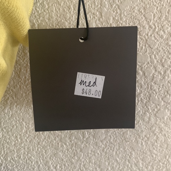 Le Lis Collection Square Neck Yellow Criss Cross Tie Back Crop Top Size M Boutiq - Picture 7 of 10